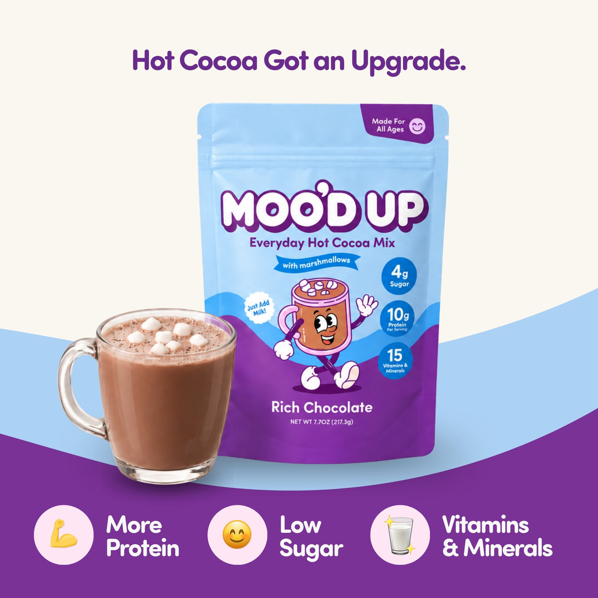 Moo'd Up Hot Cocoa with Marshmallows