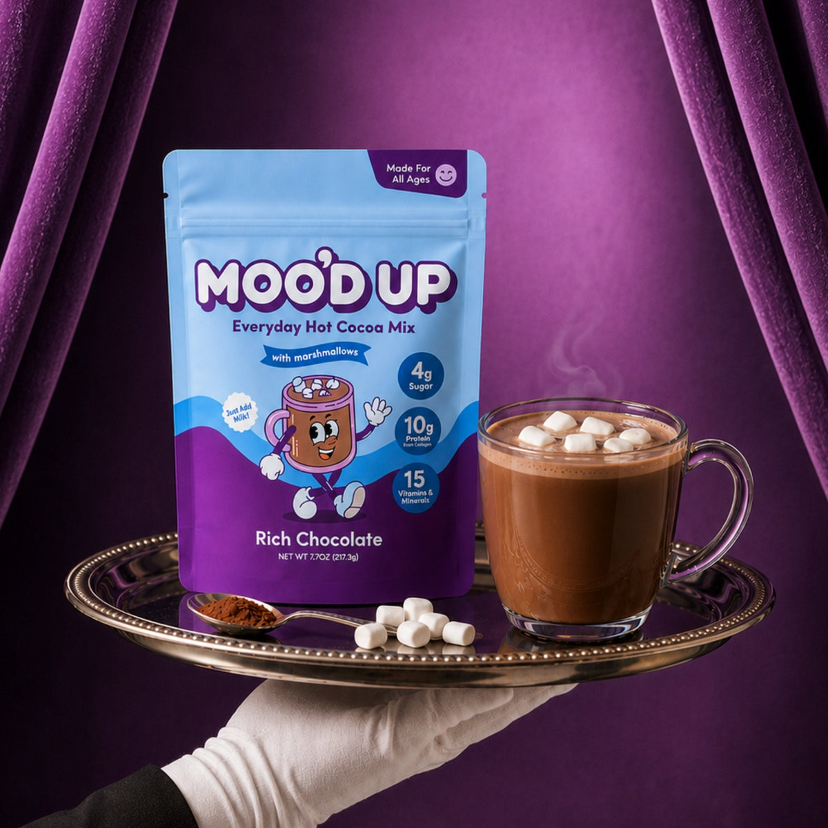 Moo'd Up Hot Cocoa with Marshmallows